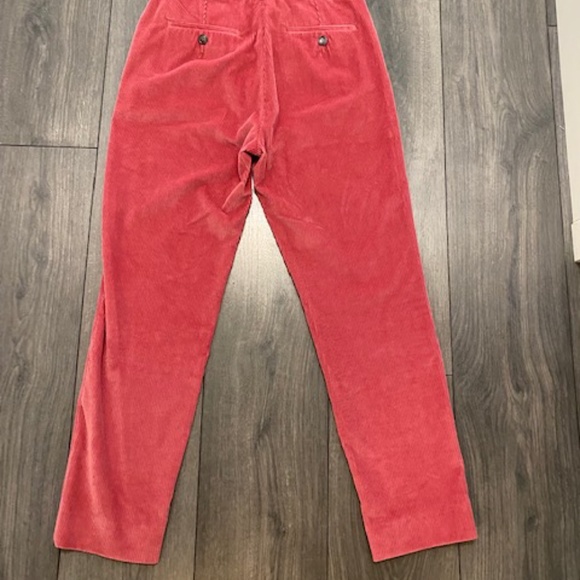 Weekend Max Mara Jedy Slim Cigarette Pink Wide Wale Corduroy Trousers Size 6 - Picture 4 of 9